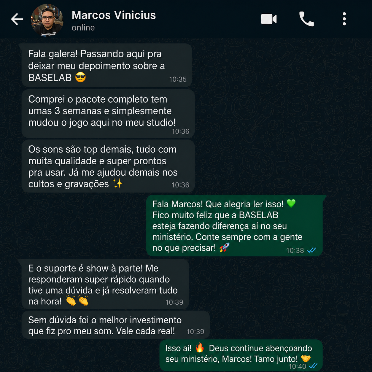 Espaço para depoimento 01