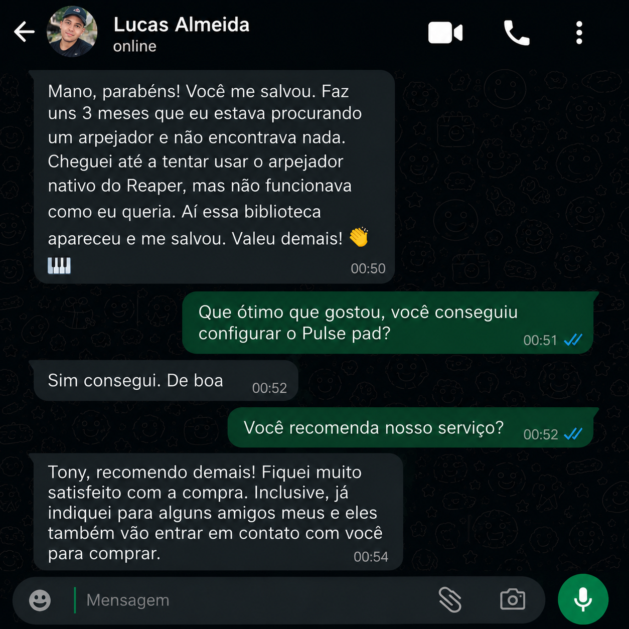 Espaço para depoimento 15