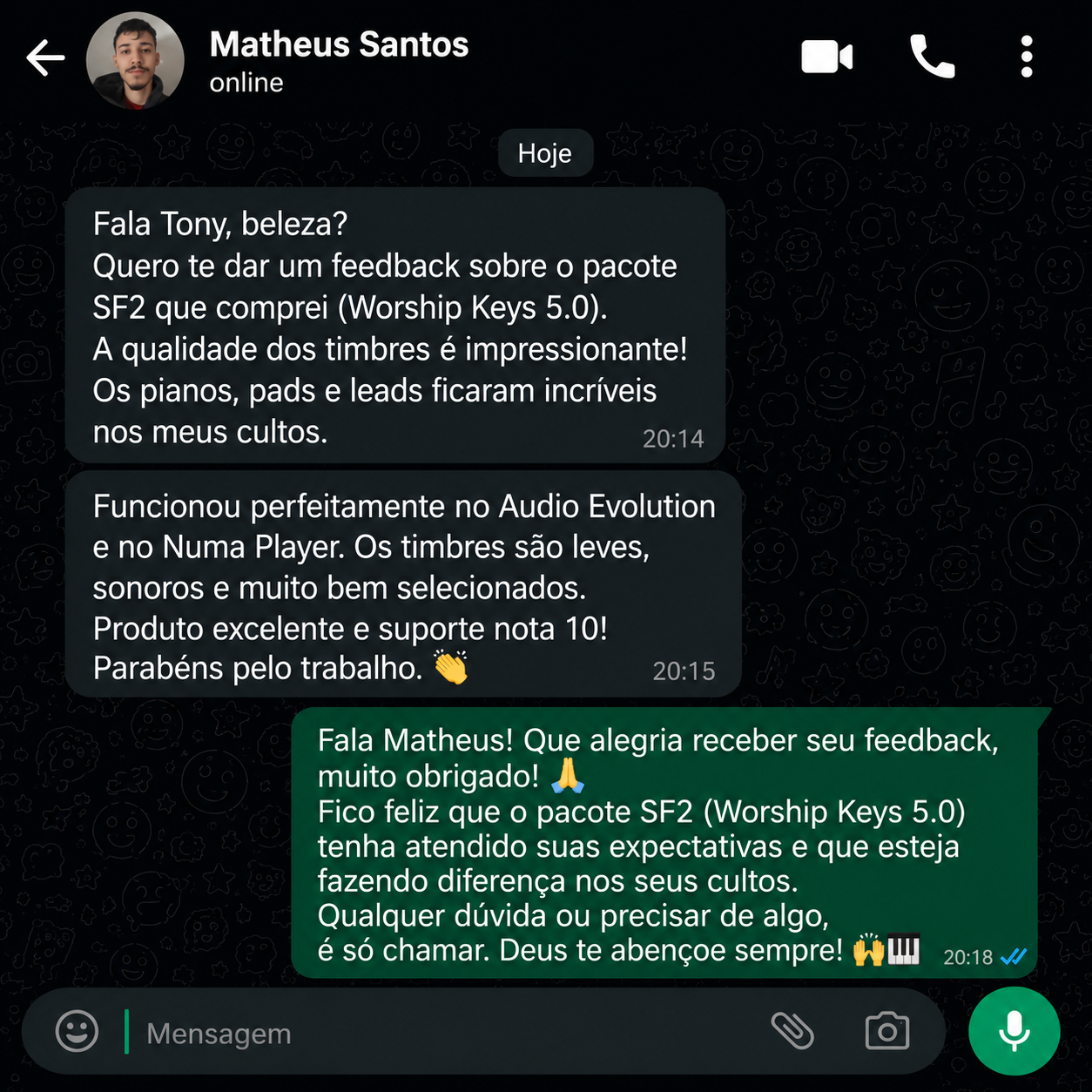 Espaço para depoimento 21