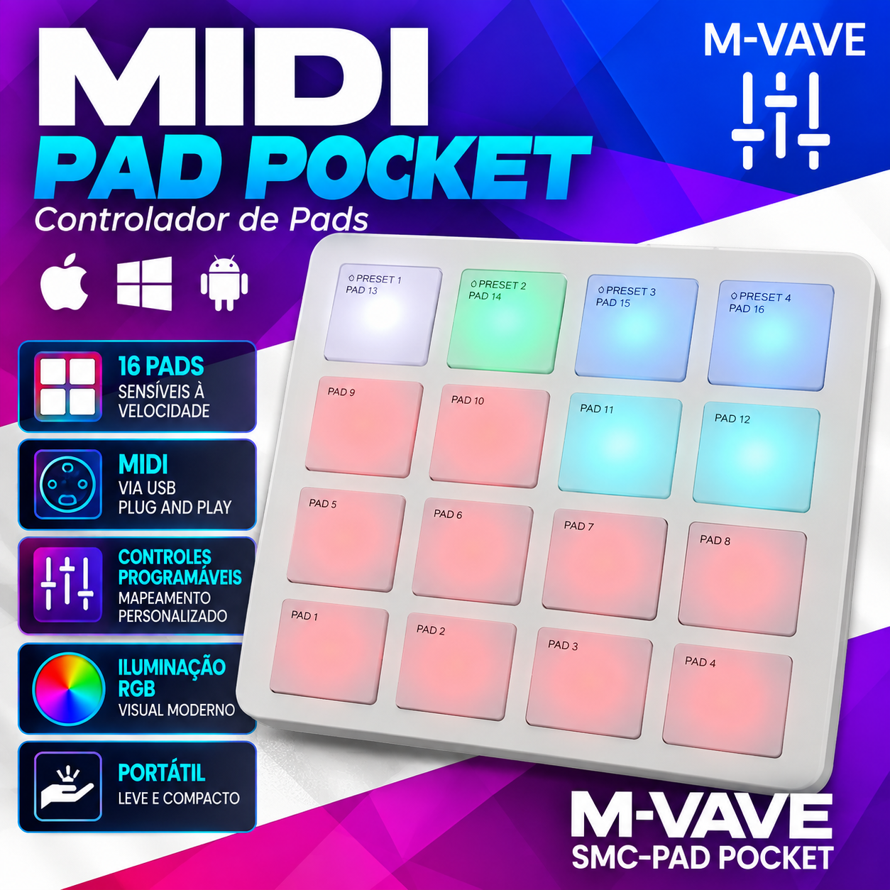 SMC-PAD Pocket - configuração gratuita SoundLab