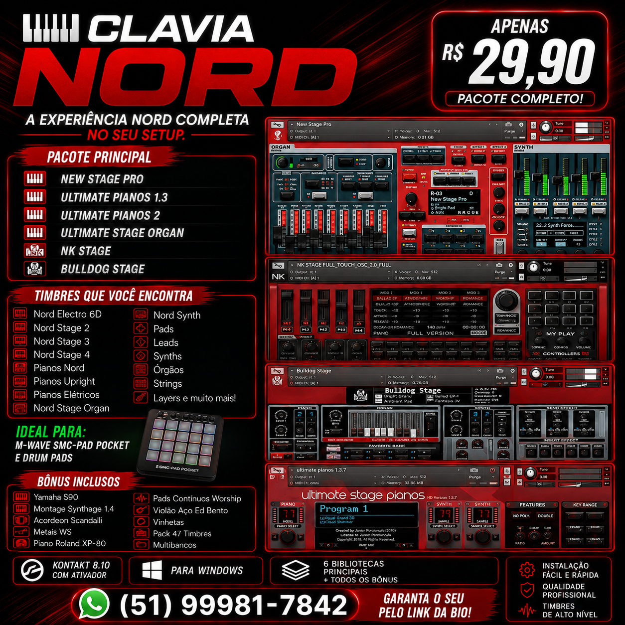Clavia Nord - biblioteca de timbres SoundLab