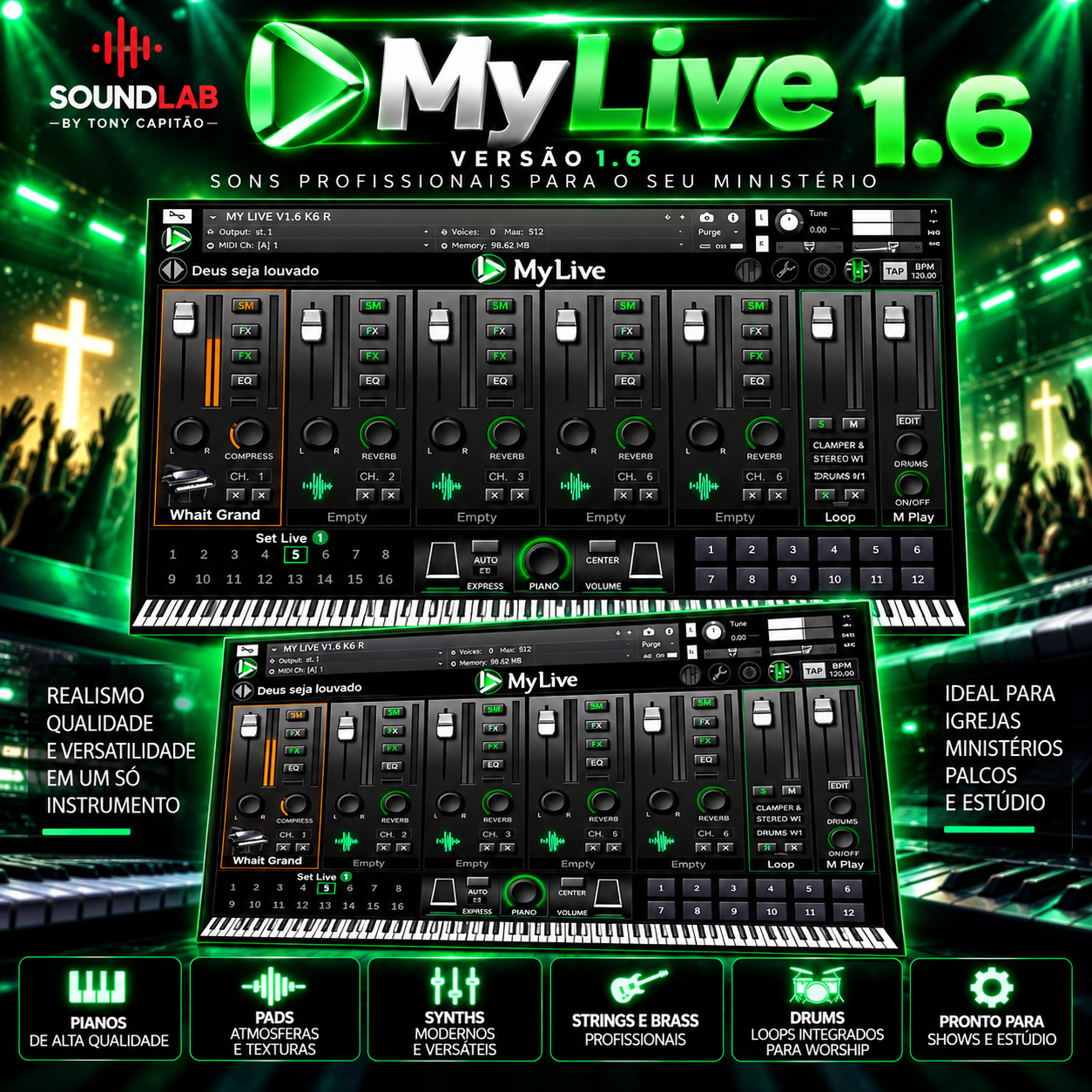 MY Live Sounds - biblioteca de timbres SoundLab