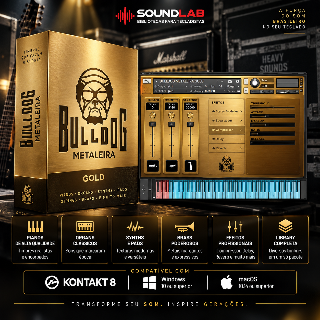 Bulldog Metaleira - biblioteca de timbres SoundLab