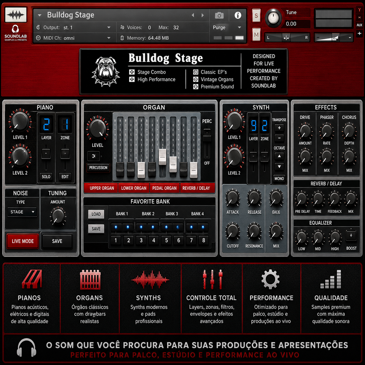 Bulldog Stage - biblioteca avulsa SoundLab
