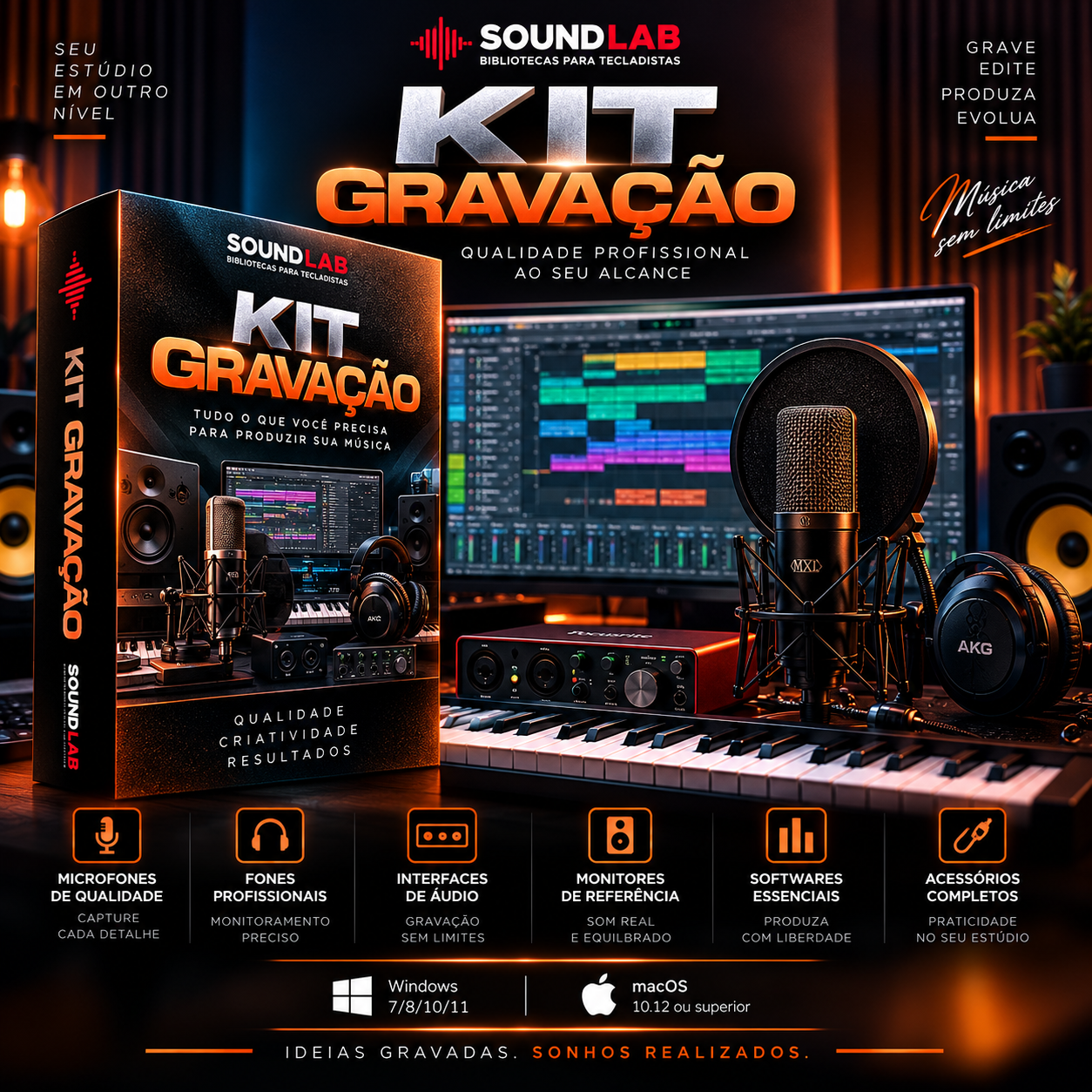 Plugins para Gravação - pacote SoundLab